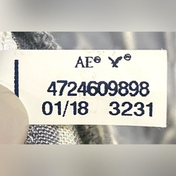 American Eagle Womens S Blue Gray/White Stripe Pants Classic Preppy Boho-chic - Picture 11 of 11